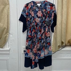 Motherhood maternity Floral wrap short sleeve maxi dress | size Medium| chk pics